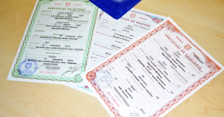 Certificate stare civilă MD – modele electronice cu QR | Documente.md
